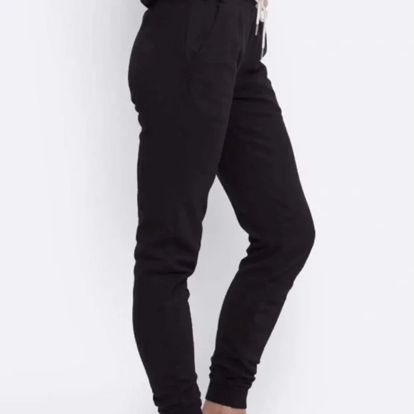 NWT MATE the Label Organic Terry Cotton CLASSIC JOGGER Pant Jet Black - MEDIUM - Picture 4 of 16
